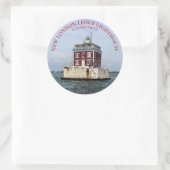 New London Ledge Lighthouse, CT Round Sticker (Tasche)