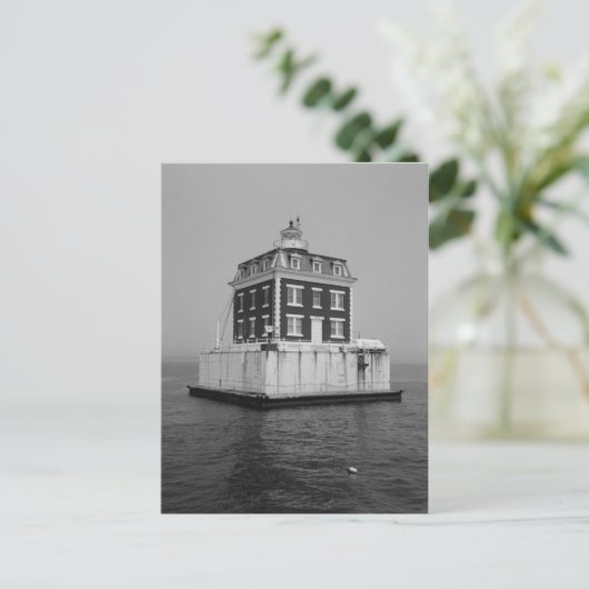 New London Ledge Lighthouse Postkarte (Stehend Vorderseite)