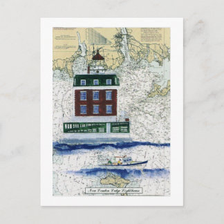 New London Ledge Postkarte