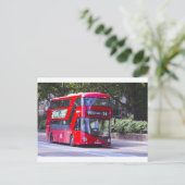 New London Red Bus Postkarte (Stehend Vorderseite)