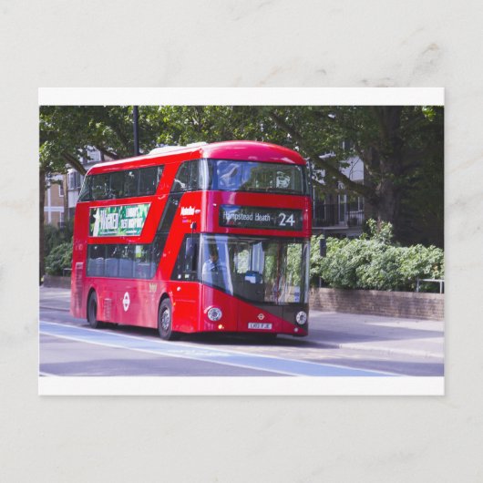 New London Red Bus Postkarte (Vorderseite)