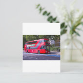 New London Red Bus Postkarte (Stehend Vorderseite)