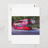 New London Red Bus Postkarte (Vorne/Hinten)
