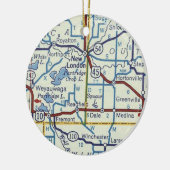 New London WI Keramik Ornament (Links)
