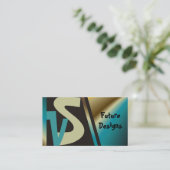 New Look Monogram Business Cards Visitenkarte (Stehend Vorderseite)