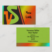 New Look Monogram Business Cards Visitenkarte (Vorne/Hinten)