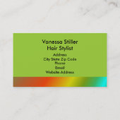 New Look Monogram Business Cards Visitenkarte (Rückseite)