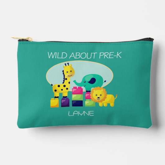 New Low Price! Cute, PERSONALIZED Pre-K Zubehörtasche (Vorderseite)