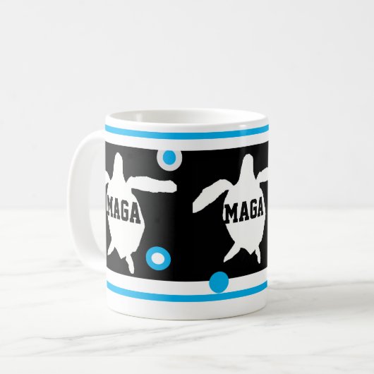 NEW MAGA Sea Turtles Kaffeetasse (Vorderseite Links)