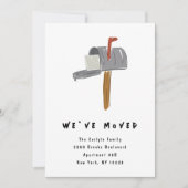 New Mailbox Illustrated Moving Announcements Ankündigung (Vorderseite)