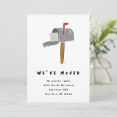 New Mailbox Illustrated Moving Announcements Ankündigung (Stehend Vorderseite)