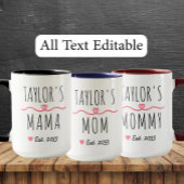 New Mama with Custom Name, Title & Est. Year Tasse