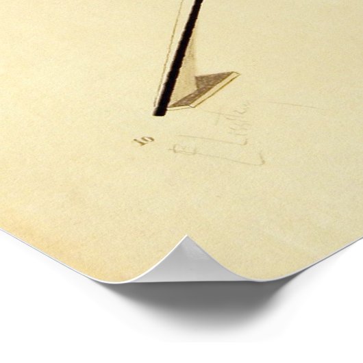 New Man by El Lissitzky Abstrakt Poster (Ecke)