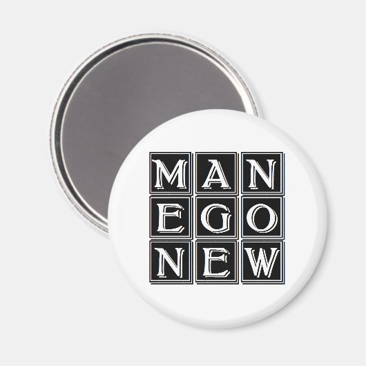 New Man Now Magnet (Vorderseite/Rückseite)