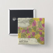 New Map of New York 2 Button (Vorne & Hinten)
