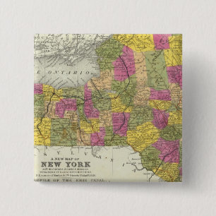 New Map of New York 2 Button