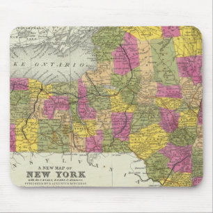 New Map of New York 2 Mousepad