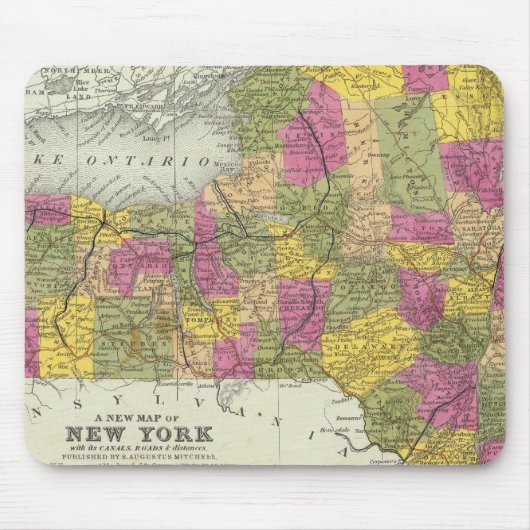 New Map of New York 2 Mousepad (Vorne)