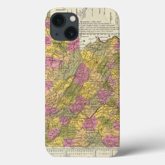 New Map Of Virginia Case-Mate iPhone Hülle (Rückseite)