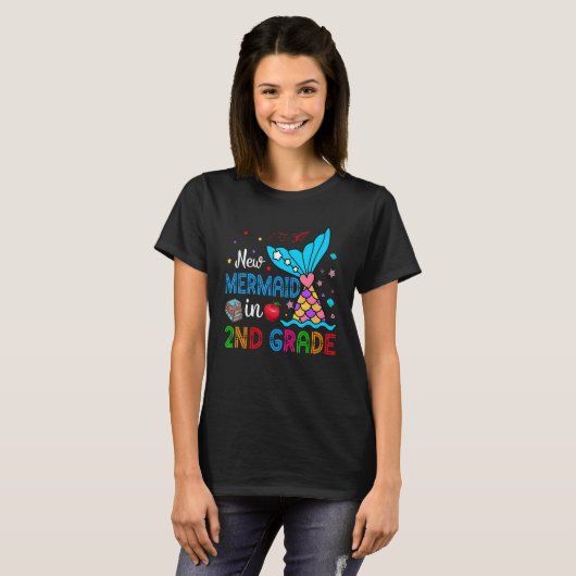 New Mermaid In 2nd Grade Matching Mermaid  Student T-Shirt (Vorne ganz)
