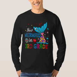 New Mermaid In 3rd Grade Matching Mermaid  Student T-Shirt