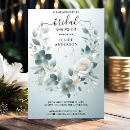 New Metal Glam Shiny High End Silver Brautparty Einladung