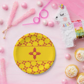 New Mexican Flag, Flag of New Mexico Pappteller (Party)