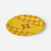 New Mexican Flag, Flag of New Mexico Pappteller (Schrägansicht)