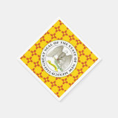 New Mexican Flag & Seal, New Mexico Serviette (Ecke)