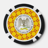 New Mexican Flagge & Siegel, New Mexico Pokerchips (Rückseite)