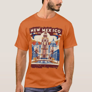 New Mexico 1950er Jahre USA Vintage Retro Tourismu T-Shirt