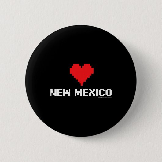 New Mexico 8-Bit-Gamer-Staat  Button (Vorderseite)
