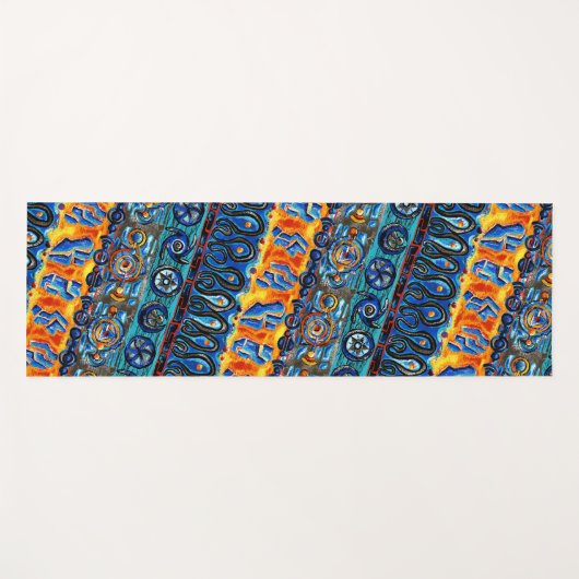 New Mexico Aborigine Spiritualität Yogamatte (Vorderseite (Horizontal))