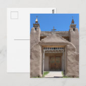 New Mexico Adobe Church Postkarte (Vorne/Hinten)
