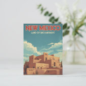 New Mexico Adobe Landscape Postkarte (Stehend Vorderseite)