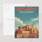 New Mexico Adobe Landschaft Postkarte (Vorne/Hinten)