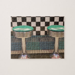 New Mexico, Albuquerque. Das 66 Diner entlang Puzzle