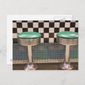 New Mexico, Albuquerque. Die 66 Diner entlang Postkarte (Vorne/Hinten)