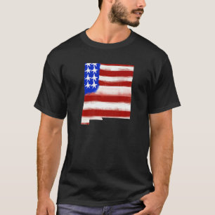 New Mexico American Flag 4. Juli USA Patriotic T-Shirt