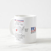 New Mexico American Staat auf der Karte und nützli Kaffeetasse (Vorderseite Links)