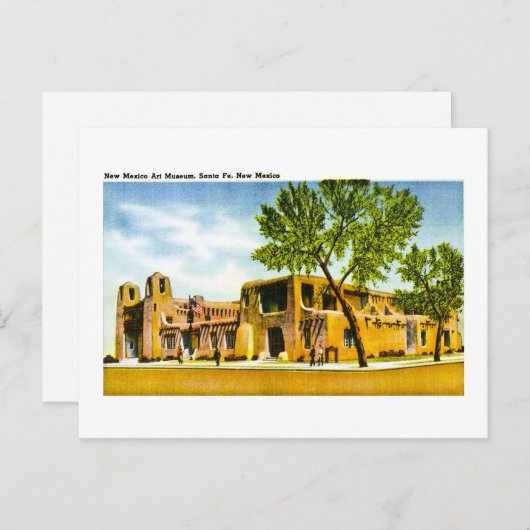 New Mexico Art Museum, Santa Fe, New Mexico Postkarte (Vorne/Hinten)