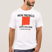 New Mexico - Außerirdischen willkommen T-Shirt (Vorderseite)