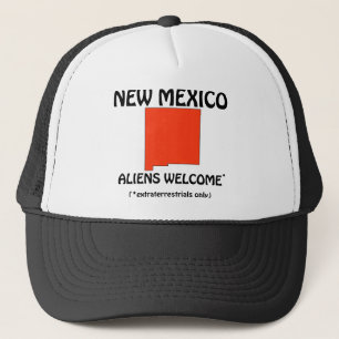 New Mexico - Außerirdischen willkommen Truckerkappe