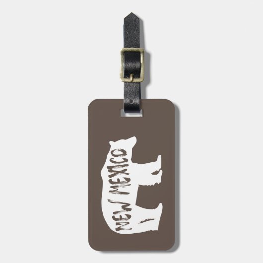 New Mexico Bear Gepäckanhänger (Vorderseite vertikal)