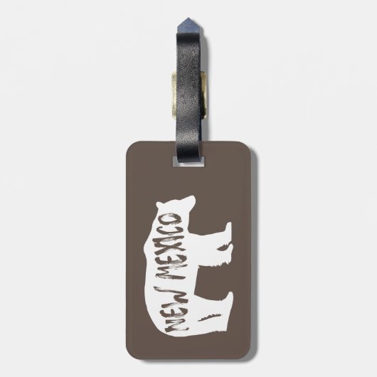 New Mexico Bear Gepäckanhänger (Rückseite vertikal)