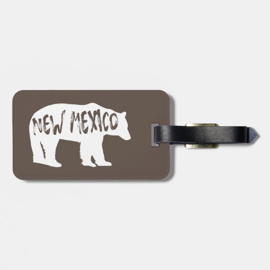 New Mexico Bear Gepäckanhänger (Rückseite horizontal)