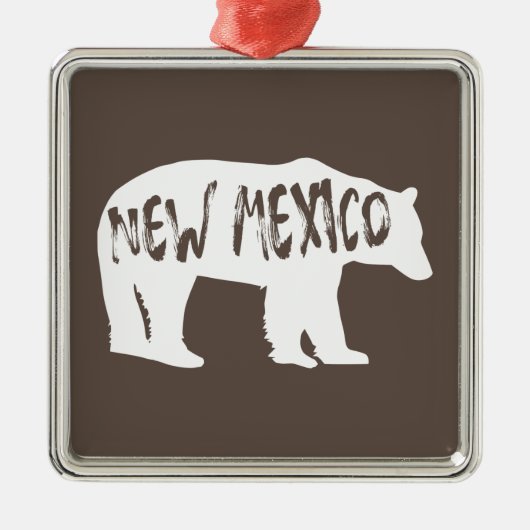 New Mexico Bear Ornament Aus Metall (Vorne)