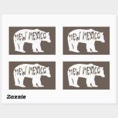 New Mexico Bear Rechteckiger Aufkleber (Blatt)