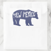 New Mexico Bear Rechteckiger Aufkleber (Tasche)