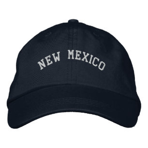 New Mexico bestickt Basic Cap Navy Blue Bestickte Kappe